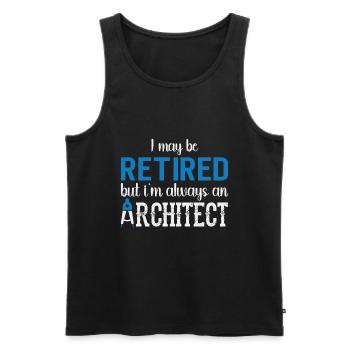 Architect Gift Profession Architecture Job Architect - Men's Premium Organic Tank Top - black - Front - AI Model Male 178 light (178cm)