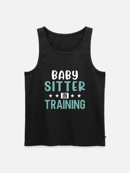 Babysitter Gift Babysitting Best Babysitter - Men's Premium Organic Tank Top - black