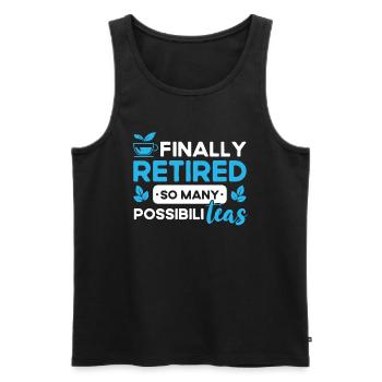 Tea Drinker Tea Lover Gift Tea - Men's Premium Organic Tank Top - black - Front - AI Model Male 178 light (178cm)