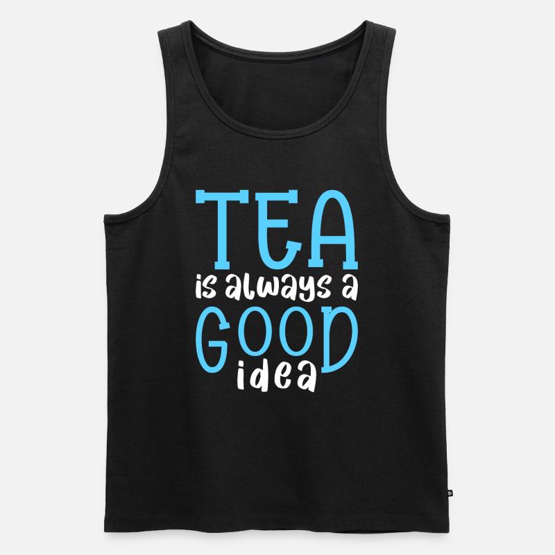 Tea Drinker Tea Lover Gift Tea - Men's Premium Organic Tank Top - black