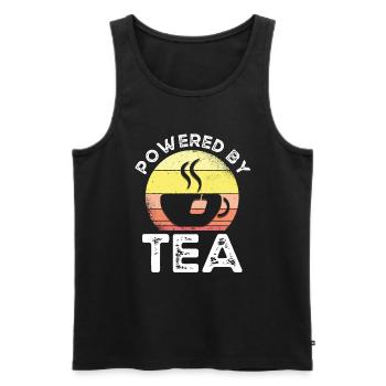 Tea Drinker Tea Lover Gift Tea - Men's Premium Organic Tank Top - black - Front - AI Model Male 178 light (178cm)
