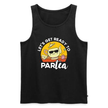 Tea Drinker Tea Lover Gift Tea - Men's Premium Organic Tank Top - black - Front - AI Model Male 178 light (178cm)