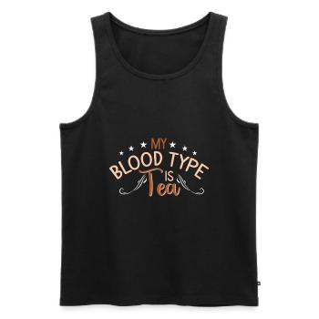 Tea Drinker Tea Lover Gift Tea - Men's Premium Organic Tank Top - black - Front - AI Model Male 178 light (178cm)