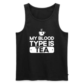 Tea Drinker Tea Lover Gift Tea - Men's Premium Organic Tank Top - black - Front - AI Model Male 178 light (178cm)