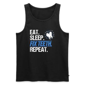 Dentist Dental Gift Medical Student Dentist - Men's Premium Organic Tank Top - black - Front - AI Model Male 178 light (178cm)