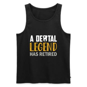 Dentist Dental Gift Medical Student Dentist - Men's Premium Organic Tank Top - black - Front - AI Model Male 178 light (178cm)
