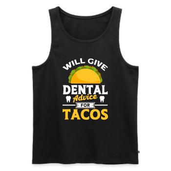 Dentist Dental Gift Medical Student Dentist - Men's Premium Organic Tank Top - black - Front - AI Model Male 178 light (178cm)