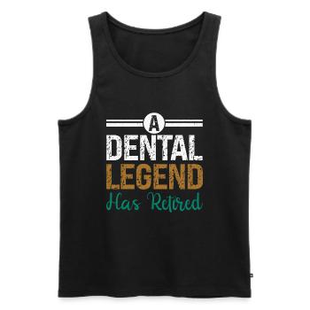 Dentist Dental Gift Medical Student Dentist - Men's Premium Organic Tank Top - black - Front - AI Model Male 178 light (178cm)