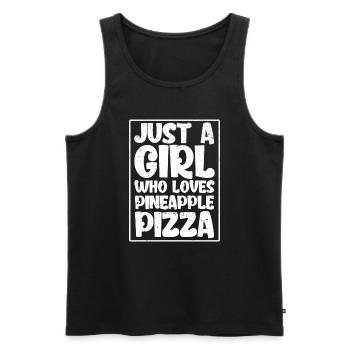 Pizza Food Pizzeria Tranche de pizza Pizza maker - Débardeur bio Premium Homme - noir - Devant - Michal (187cm)