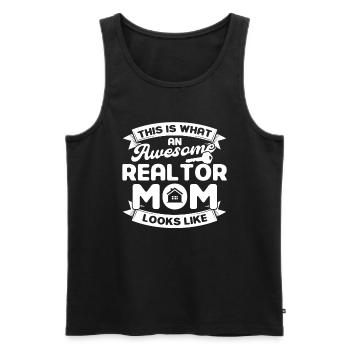 Immobilienmakler Makler Beruf Immobilien - Männer Premium Bio Tank Top - Schwarz - Vorne - Michal (187cm)