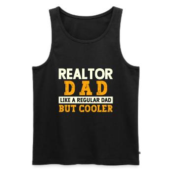 Immobilienmakler Makler Beruf Immobilien - Männer Premium Bio Tank Top - Schwarz - Vorne - Michal (187cm)