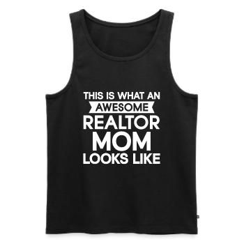 Immobilienmakler Makler Beruf Immobilien - Männer Premium Bio Tank Top - Schwarz - Vorne - Michal (187cm)