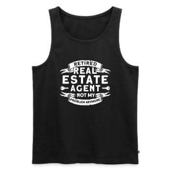 Immobilienmakler Makler Beruf Immobilien - Männer Premium Bio Tank Top - Schwarz - Vorne - Michal (187cm)