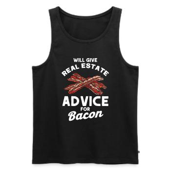 Immobilienmakler Makler Beruf Immobilien - Männer Premium Bio Tank Top - Schwarz - Vorne - Michal (187cm)