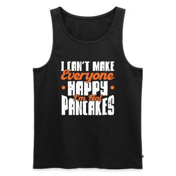 Pfannkuchen Liebhaber Geschenk Pfannkuchen Spruch - Männer Premium Bio Tank Top - Schwarz - Vorne - Michal (187cm)