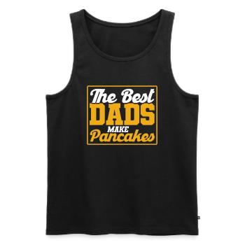 Pfannkuchen Liebhaber Geschenk Pfannkuchen Spruch - Männer Premium Bio Tank Top - Schwarz - Vorne - Michal (187cm)