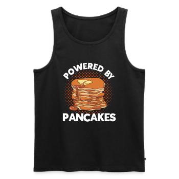 Pfannkuchen Liebhaber Geschenk Pfannkuchen Spruch - Männer Premium Bio Tank Top - Schwarz - Vorne - Michal (187cm)