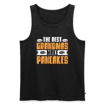 Pfannkuchen Liebhaber Geschenk Pfannkuchen Spruch - Männer Premium Bio Tank Top - Schwarz - Vorne - Michal (187cm)