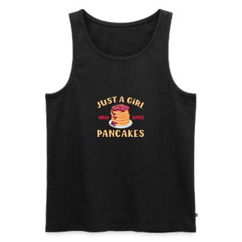 Pfannkuchen Liebhaber Geschenk Pfannkuchen Spruch - Männer Premium Bio Tank Top - Schwarz - Vorne - Michal (187cm)