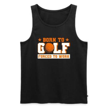 Golf Geschenk für Golfer - Männer Premium Bio Tank Top - Schwarz - Vorne - AI Model Male 178 light (178cm)