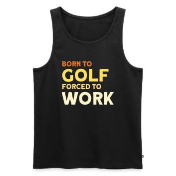 Golf Geschenk für Golfer - Männer Premium Bio Tank Top - Schwarz - Vorne - AI Model Male 178 light (178cm)