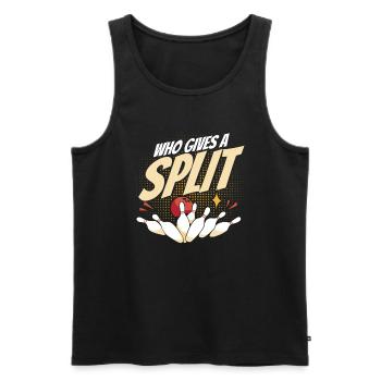 Bowling Team Bowler Bowling - Männer Premium Bio Tank Top - Schwarz - Vorne - AI Model Male 178 light (178cm)