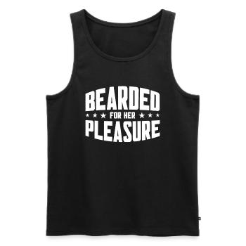 Beards Saying Funny Beard Gift Beard - Men's Premium Organic Tank Top - black - Front - AI Model Male 178 light (178cm)