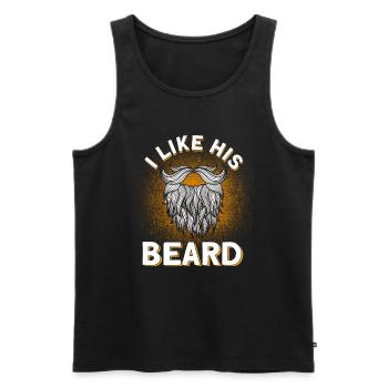 Beards Saying Funny Beard Gift Beard - Men's Premium Organic Tank Top - black - Front - AI Model Male 178 light (178cm)