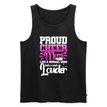 Cheerleading Cheerleader Cheering Team Cheer Coach - Men's Premium Organic Tank Top - black - Front - AI Model Male 178 light (178cm)