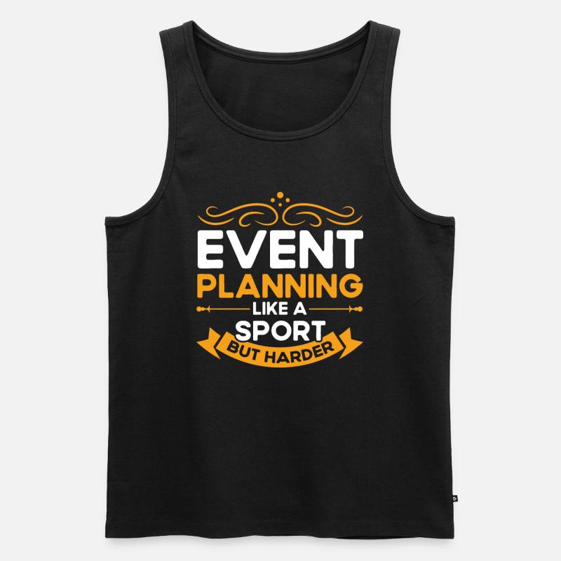 Eventplaner Hochzeitsplaner Event Manager - Männer Premium Bio Tank Top - Schwarz