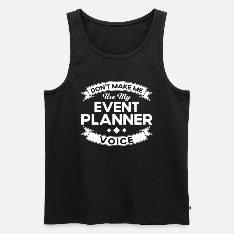 Eventplaner Hochzeitsplaner Event Manager - Männer Premium Bio Tank Top - Schwarz