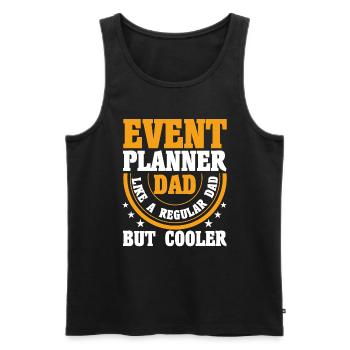 Eventplaner Hochzeitsplaner Event Manager - Männer Premium Bio Tank Top - Schwarz - Vorne - AI Model Male 178 light (178cm)