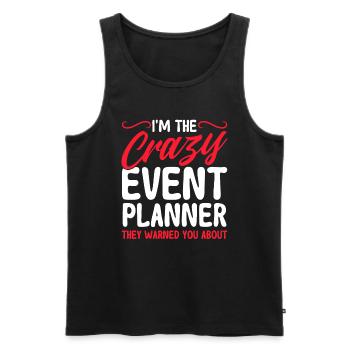 Eventplaner Hochzeitsplaner Event Manager - Männer Premium Bio Tank Top - Schwarz - Vorne - AI Model Male 178 light (178cm)