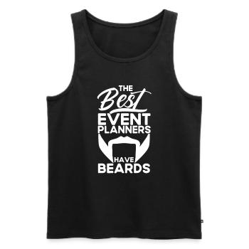 Eventplaner Hochzeitsplaner Event Manager - Männer Premium Bio Tank Top - Schwarz - Vorne - AI Model Male 178 light (178cm)