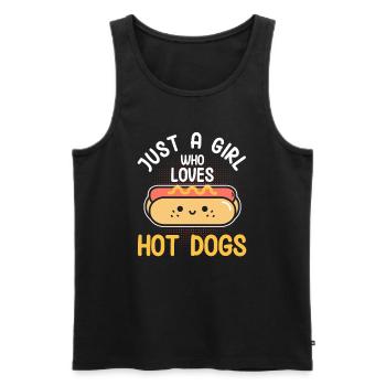 Hotdog Food Lover Hotdogs Contest Hot Dog Seller - Débardeur bio Premium Homme - noir - Devant - Michal (187cm)