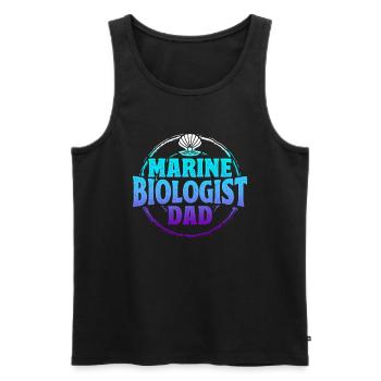 Marine Biologist Ocean Gift Marine Biology - Men's Premium Organic Tank Top - black - Front - Michal (187cm)