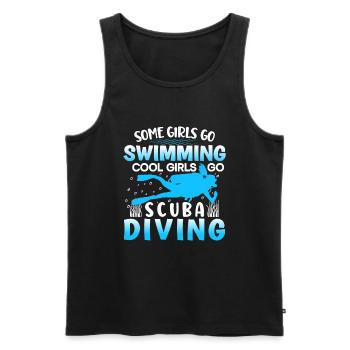 Scuba Diving Gift Underwater Scuba Diver - Men's Premium Organic Tank Top - black - Front - Michal (187cm)