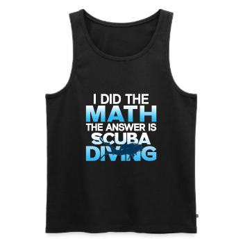Sporttauchen Geschenk Unterwasser Sporttaucher - Männer Premium Bio Tank Top - Schwarz - Vorne - AI Model Male 178 light (178cm)