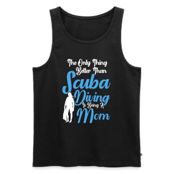 Sporttauchen Geschenk Unterwasser Sporttaucher - Männer Premium Bio Tank Top - Schwarz - Vorne - Michal (187cm)