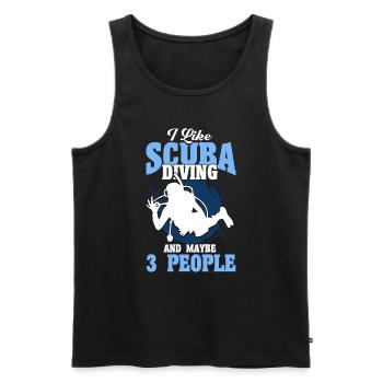 Sporttauchen Geschenk Unterwasser Sporttaucher - Männer Premium Bio Tank Top - Schwarz - Vorne - AI Model Male 178 light (178cm)
