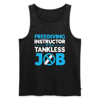 Scuba Diving Gift Underwater Scuba Diver - Men's Premium Organic Tank Top - black - Front - Michal (187cm)