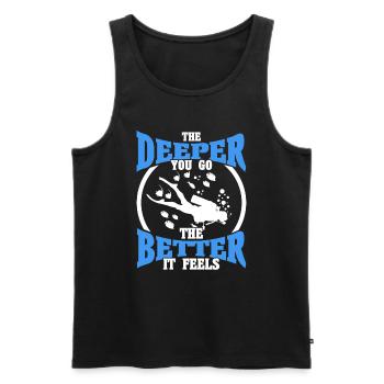Sporttauchen Geschenk Unterwasser Sporttaucher - Männer Premium Bio Tank Top - Schwarz - Vorne - AI Model Male 178 light (178cm)
