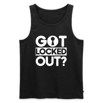 Locksmith Lock Picking Employee Locksmith - Men's Premium Organic Tank Top - black - Front - Michal (187cm)