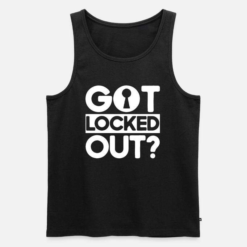 Locksmith Lock Picking Employee Locksmith - Men's Premium Organic Tank Top - black
