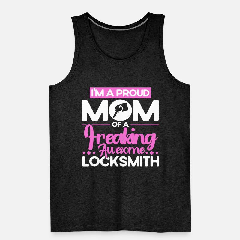 Locksmith Lock Picking Employee Locksmith Men's Premium Organic Tank Top