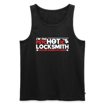 Locksmith Lock Picking Employee Locksmith - Men's Premium Organic Tank Top - black - Front - Michal (187cm)