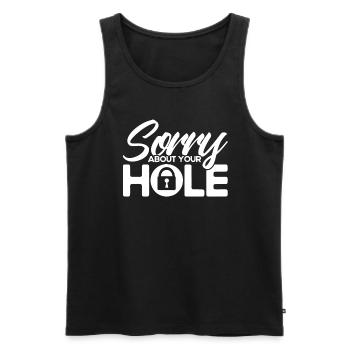 Locksmith Lock Picking Employee Locksmith - Men's Premium Organic Tank Top - black - Front - Michal (187cm)