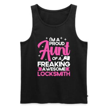 Locksmith Lock Picking Employee Locksmith - Men's Premium Organic Tank Top - black - Front - Michal (187cm)