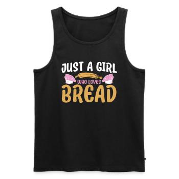 Bread Baking Gift Bakery Quote Baker - Men's Premium Organic Tank Top - black - Front - AI Model Male 178 light (178cm)