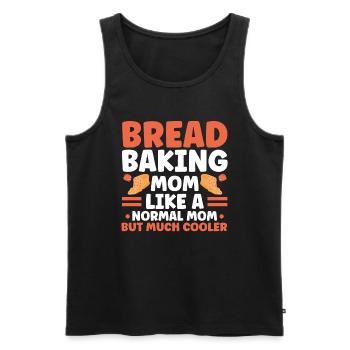 Bread Baking Gift Bakery Quote Baker - Men's Premium Organic Tank Top - black - Front - AI Model Male 178 light (178cm)
